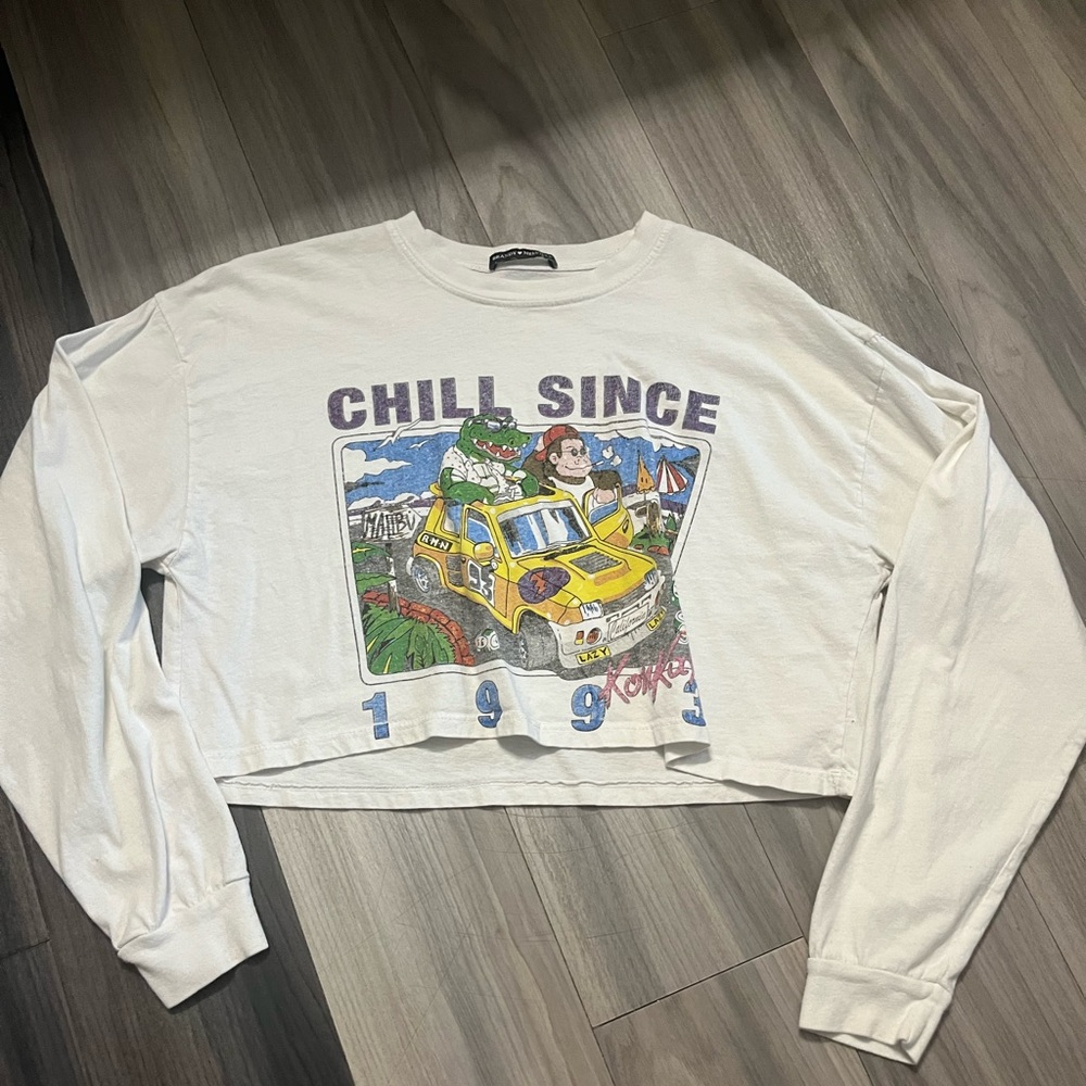 Brandy Melville crop long sleeve